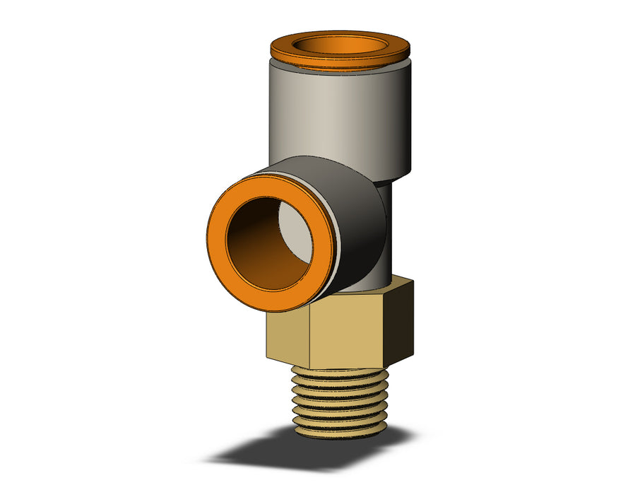 KQ2Y13-35AS FITTING, MALE RUN TEE