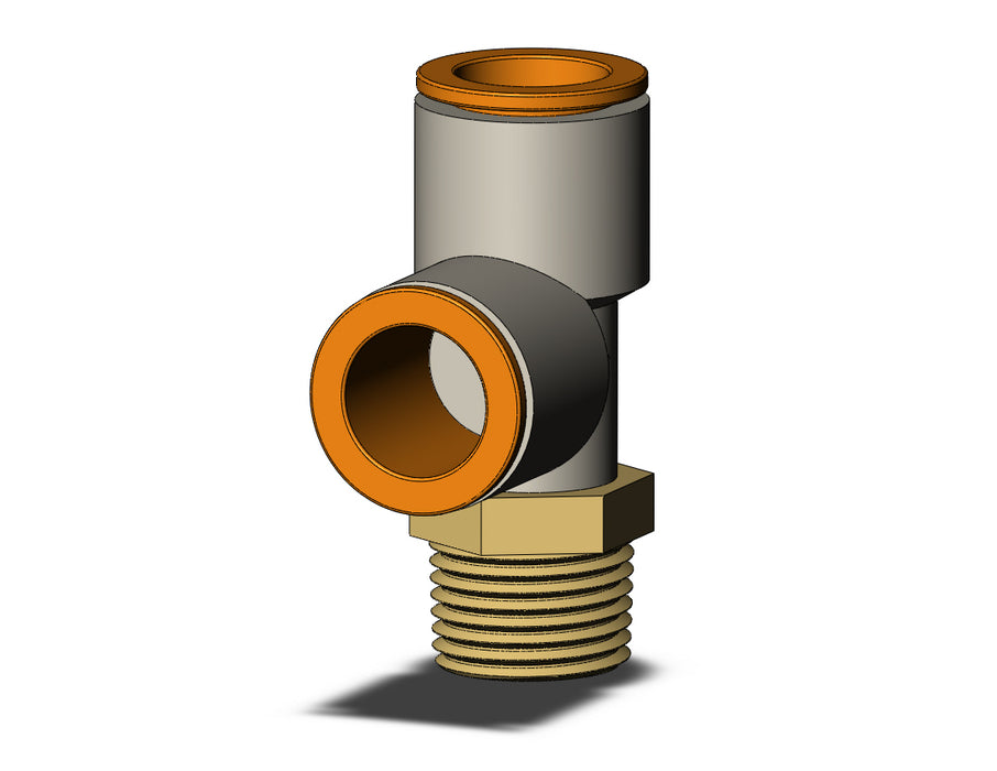KQ2Y13-36AS FITTING, MALE RUN TEE