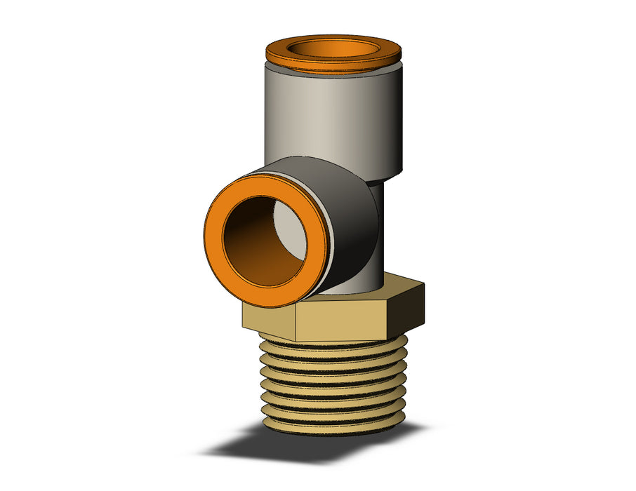 KQ2Y13-37AS FITTING, MALE RUN TEE