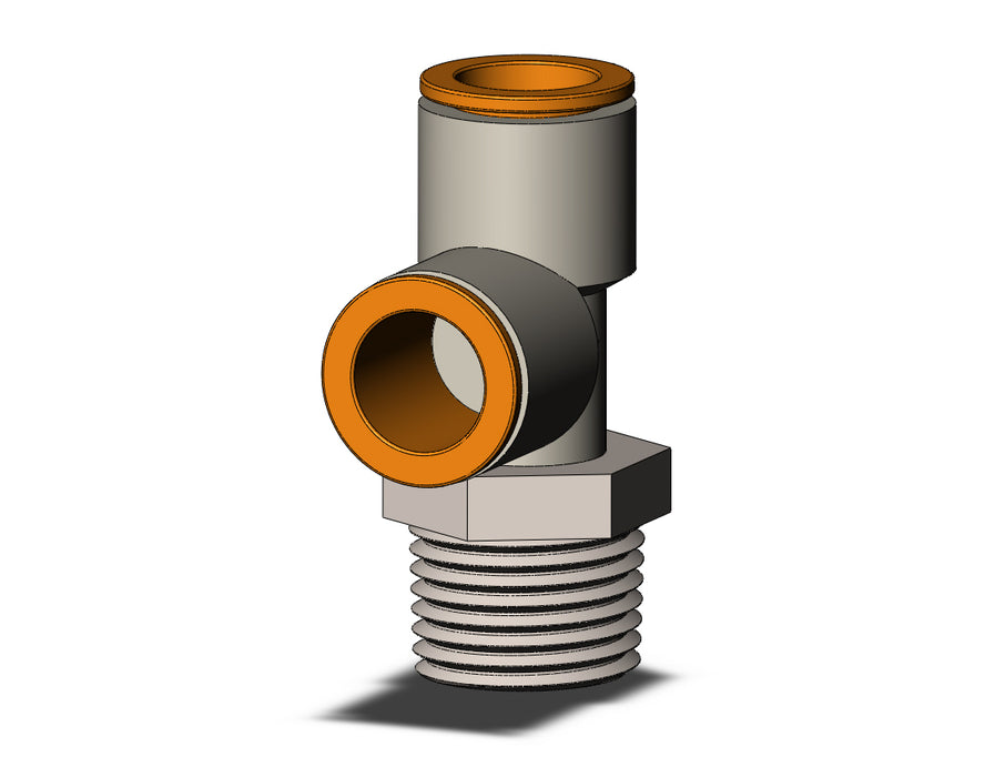 KQ2Y13-37NS FITTING, MALE RUN TEE