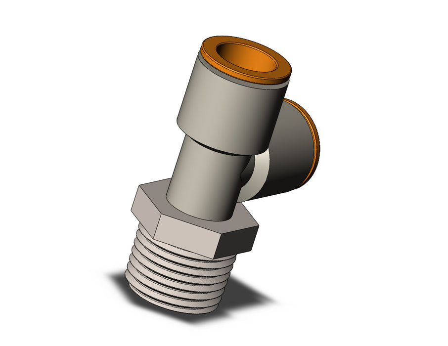 KQ2Y13-37N FITTING, MALE RUN TEE