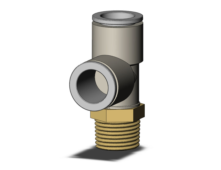 KQ2Y16-04AS FITTING, MALE RUN TEE