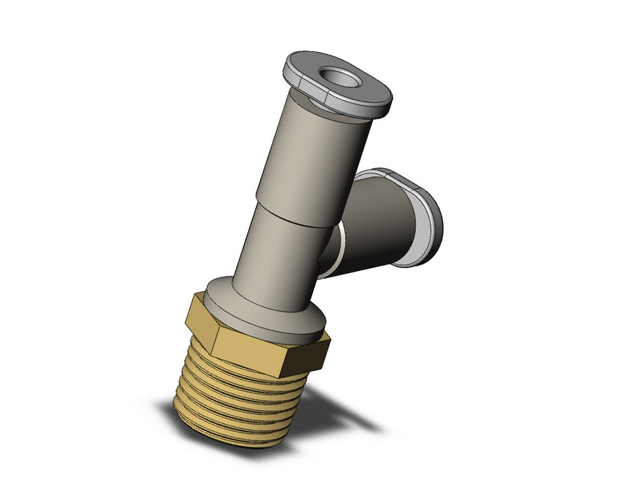 KQ2Y23-01AS1 FITTING, MALE RUN TEE