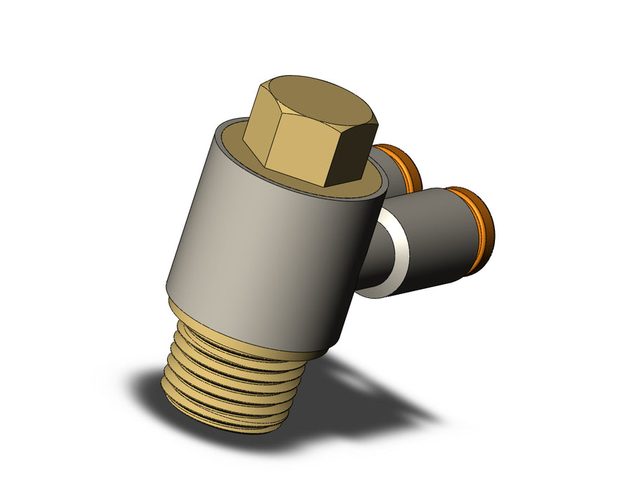 KQ2Z01-34A FITTING, BR UNI MALE ELBOW