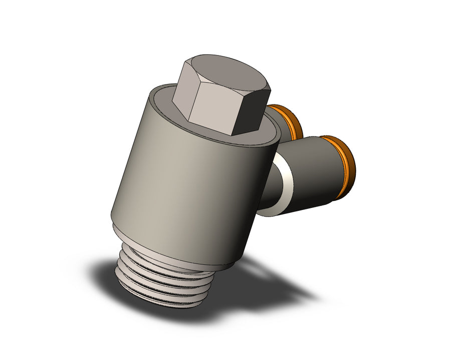 KQ2Z01-34NP FITTING, BR UNI MALE ELBOW