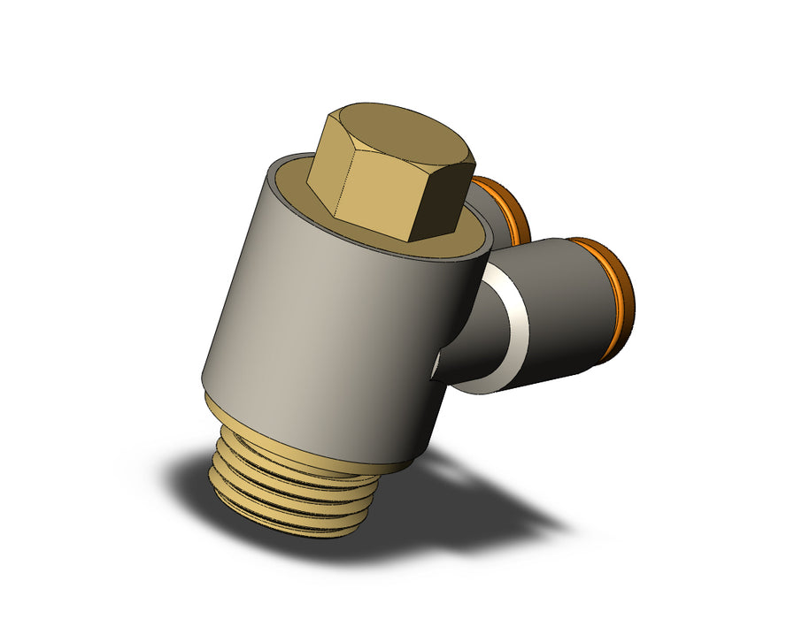 KQ2Z03-34AP FITTING, BR UNI MALE ELBOW