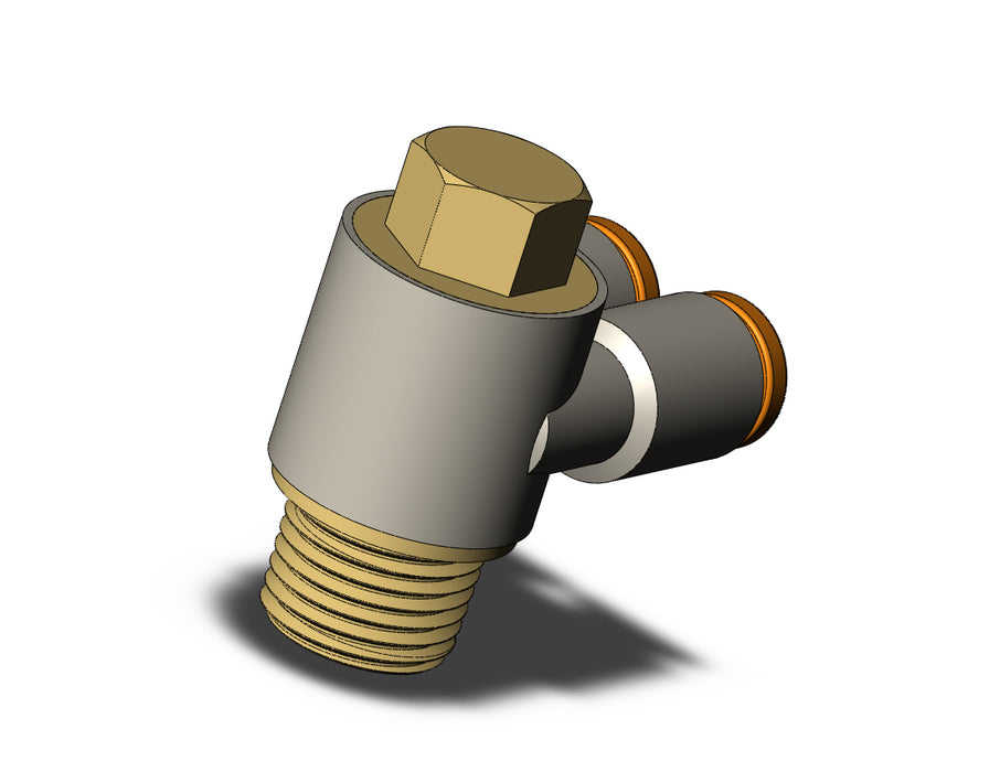 KQ2Z03-34A FITTING, BR UNI MALE ELBOW