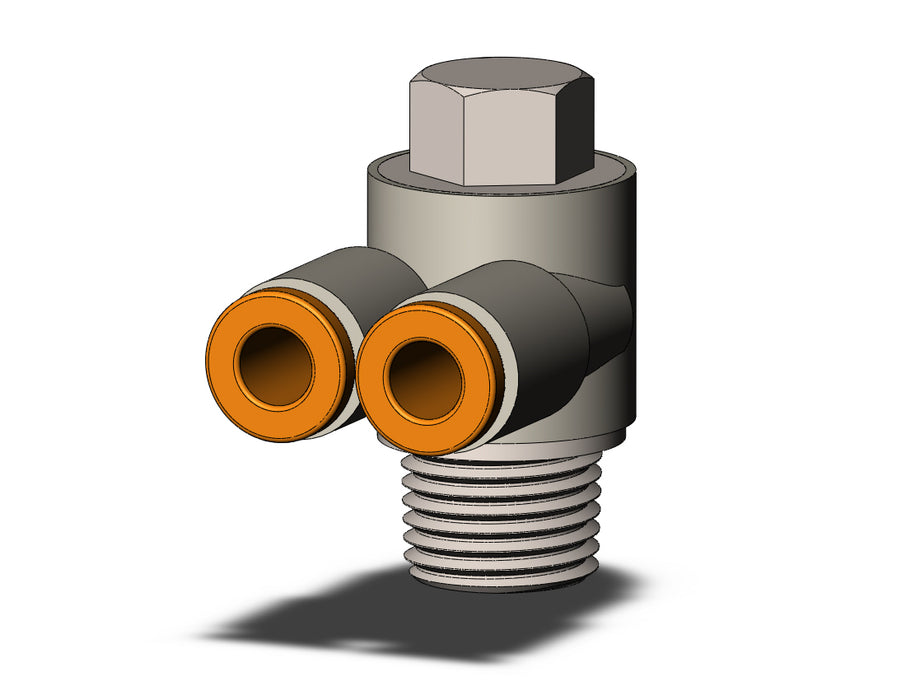 KQ2Z03-34N FITTING, BR UNI MALE ELBOW