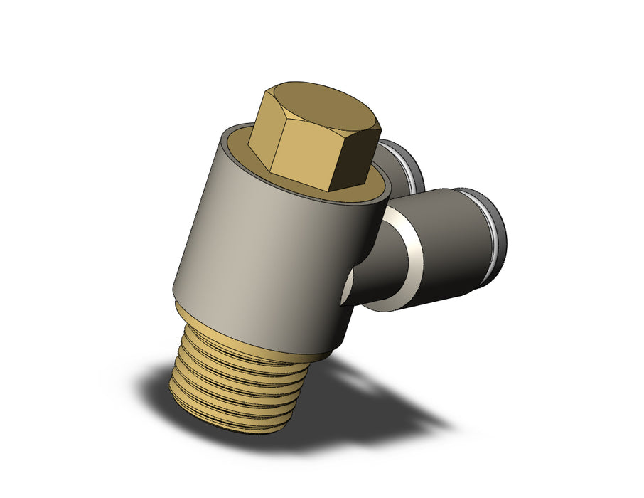 KQ2Z04-01A FITTING, BR UNI MALE ELBOW