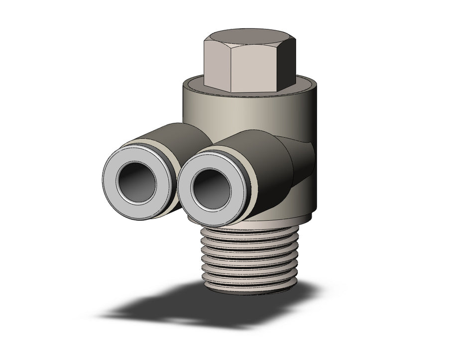 KQ2Z04-01NS FITTING, BR UNI MALE ELBOW