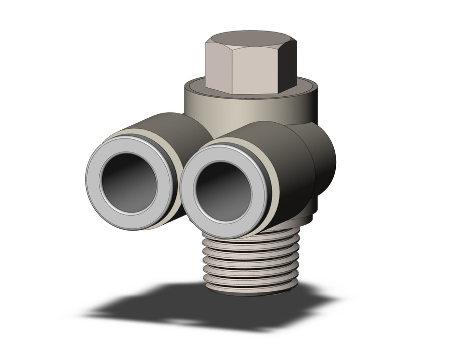 KQ2Z06-01NS FITTING, BR UNI MALE ELBOW