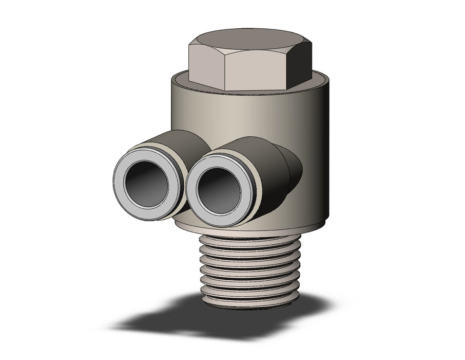 KQ2Z06-02NS FITTING, BR UNI MALE ELBOW