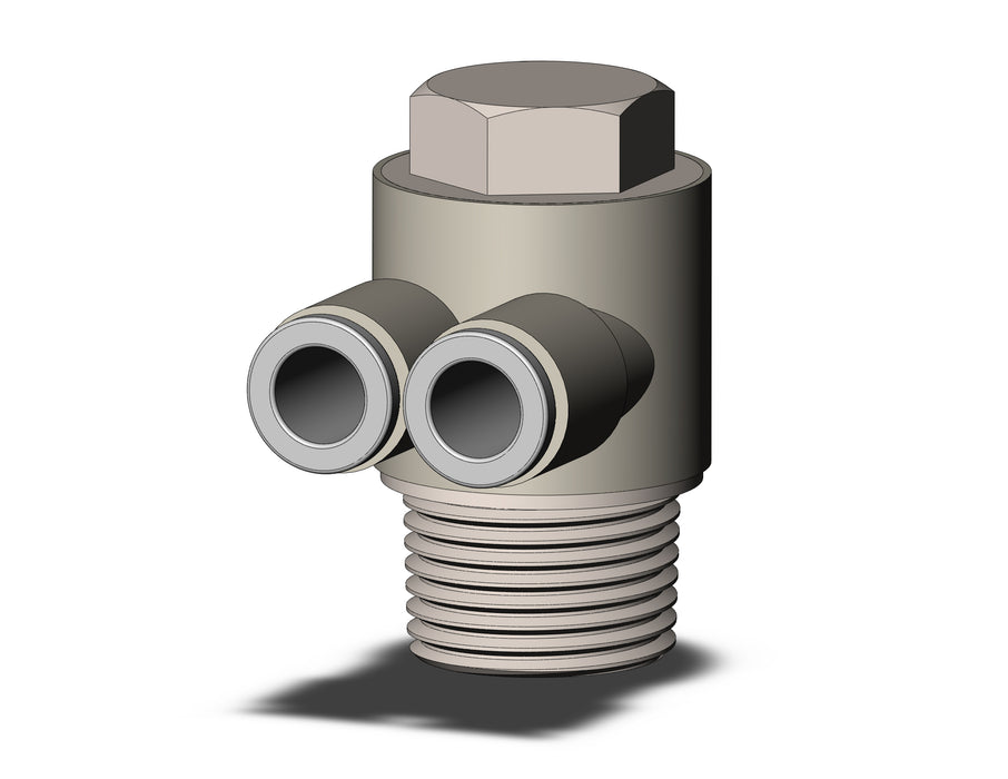 KQ2Z06-03NS FITTING, BR UNI MALE ELBOW