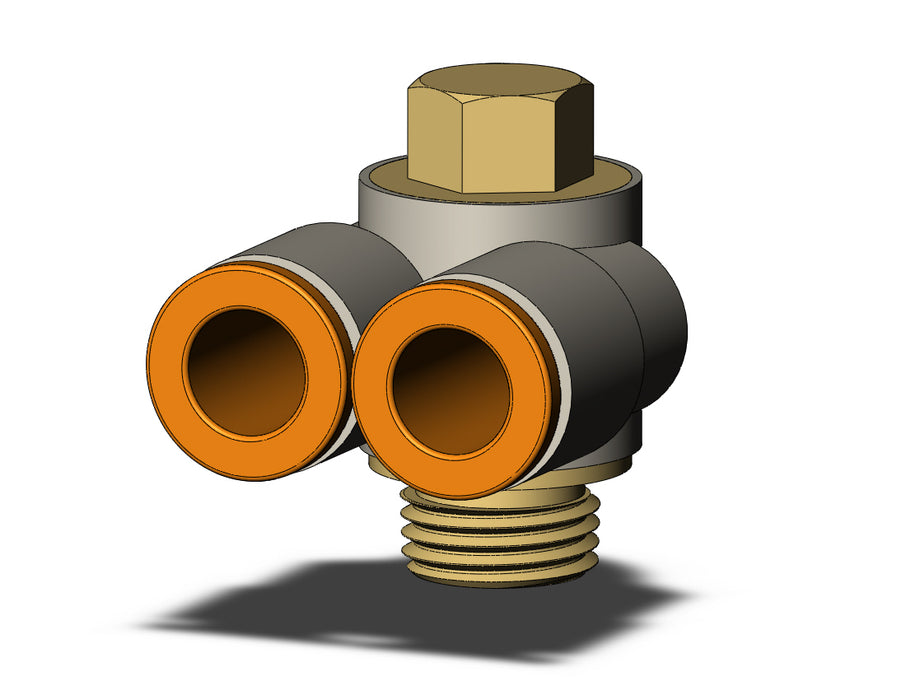 KQ2Z07-34AP FITTING, BR UNI MALE ELBOW