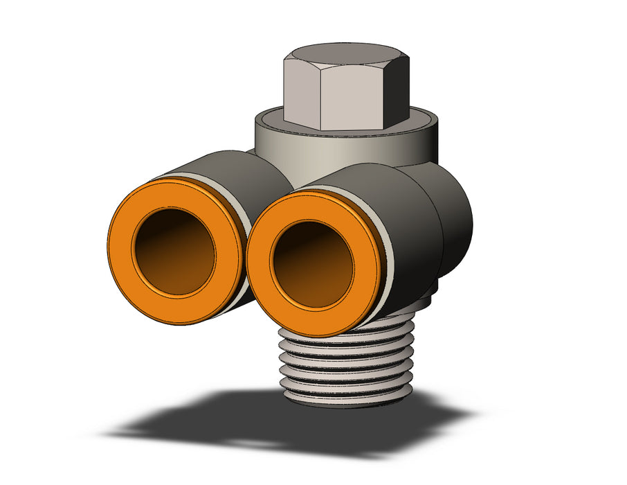 KQ2Z07-34NS FITTING, BR UNI MALE ELBOW