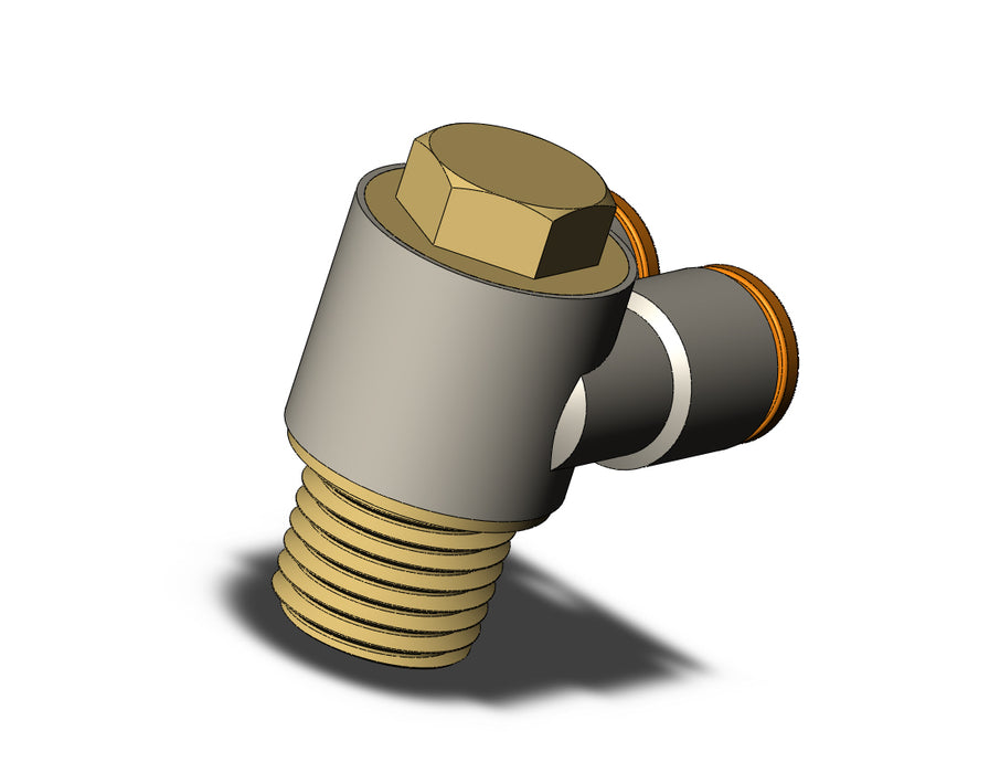 KQ2Z07-35A FITTING, BR UNI MALE ELBOW