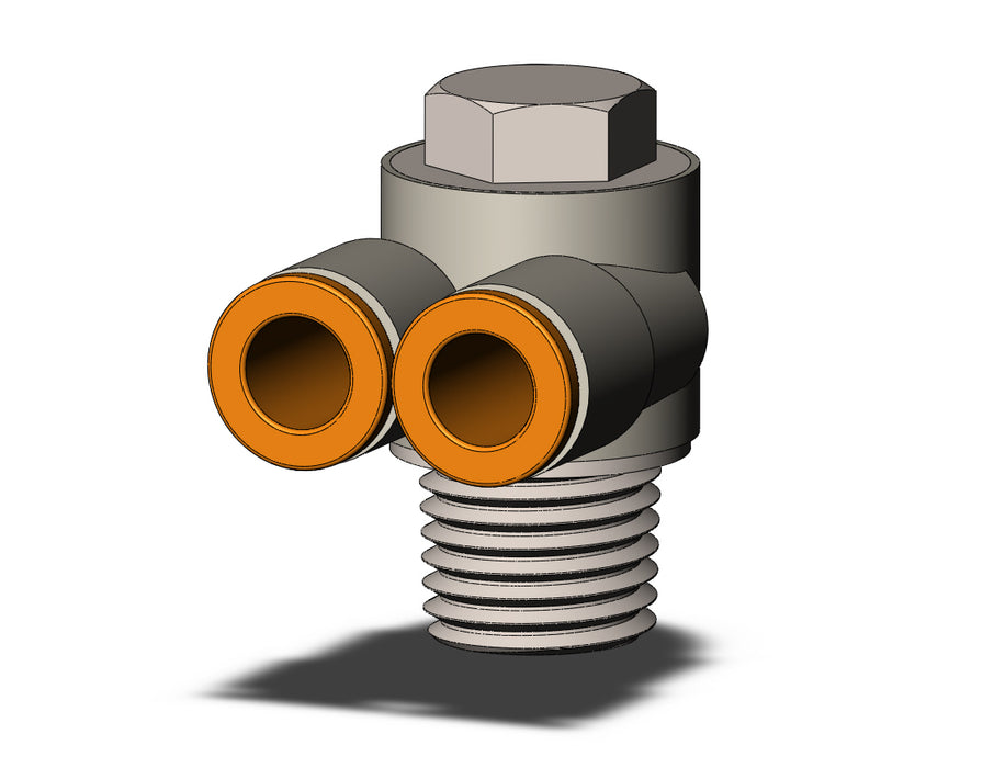 KQ2Z07-35NS FITTING, BR UNI MALE ELBOW