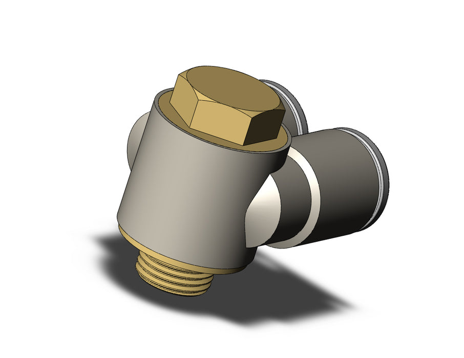 KQ2Z08-01AP FITTING, BR UNI MALE ELBOW