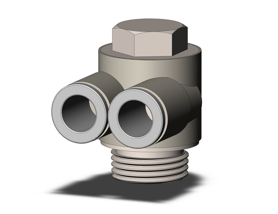 KQ2Z08-03NP FITTING, BR UNI MALE ELBOW