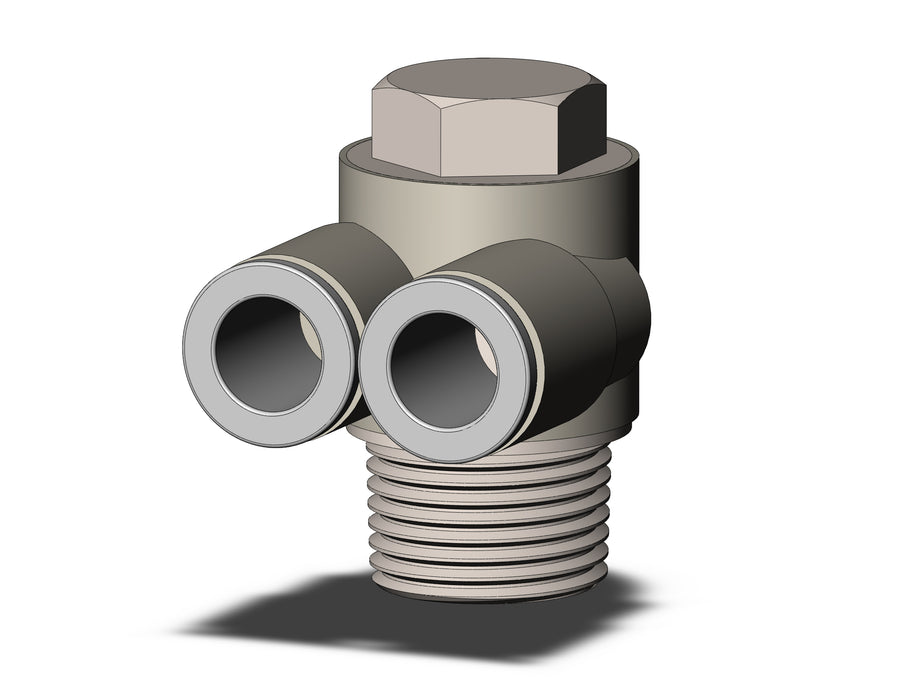 KQ2Z08-03NS FITTING, BR UNI MALE ELBOW