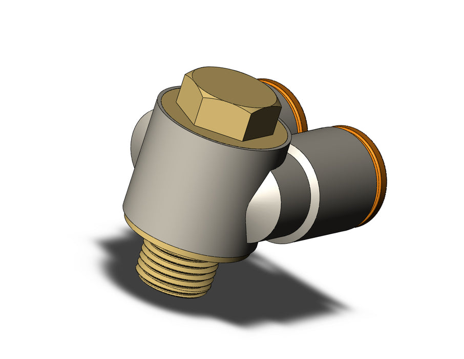 KQ2Z09-34A FITTING, BR UNI MALE ELBOW