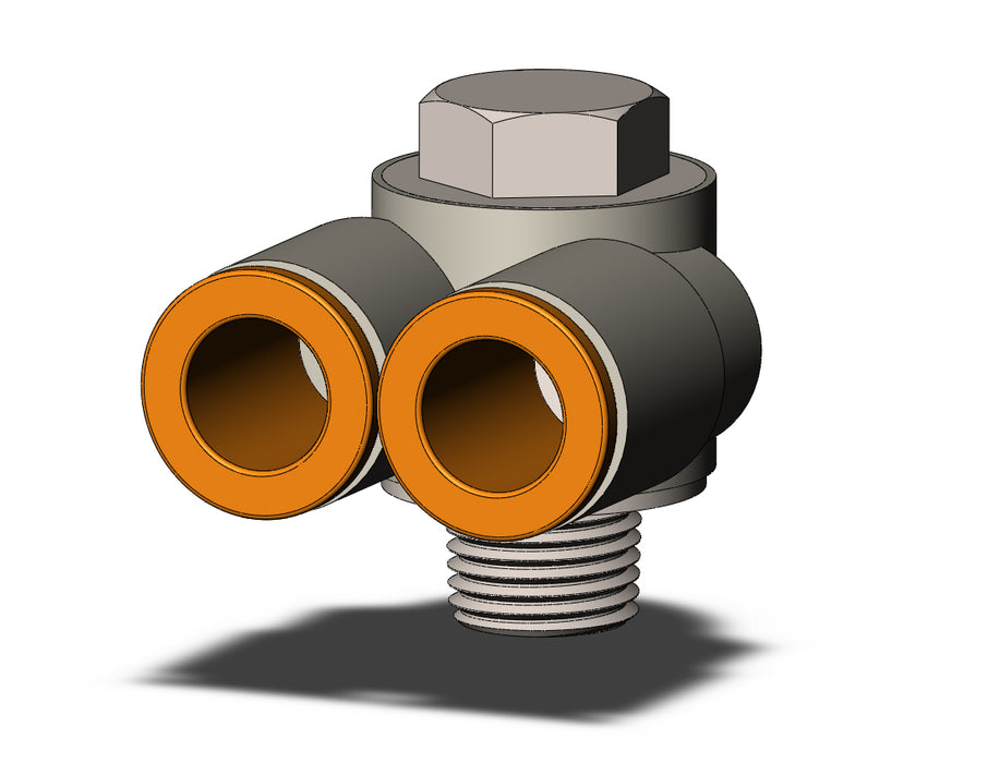 KQ2Z09-34NS FITTING, BR UNI MALE ELBOW