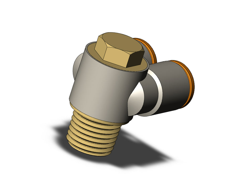 KQ2Z09-35A FITTING, BR UNI MALE ELBOW