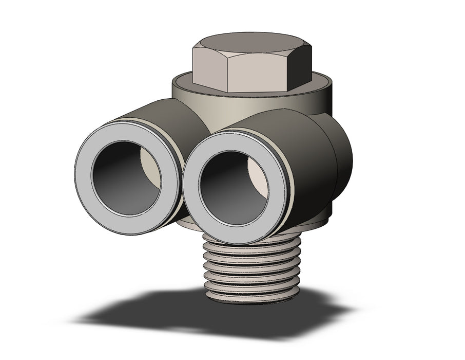 KQ2Z10-02NS FITTING, BR UNI MALE ELBOW