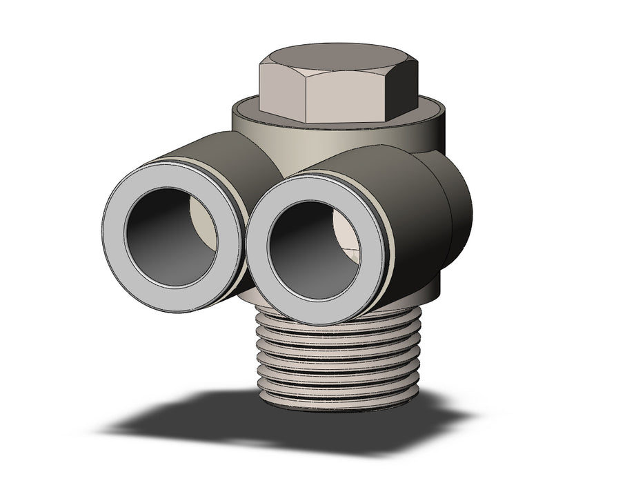KQ2Z10-03NS FITTING, BR UNI MALE ELBOW