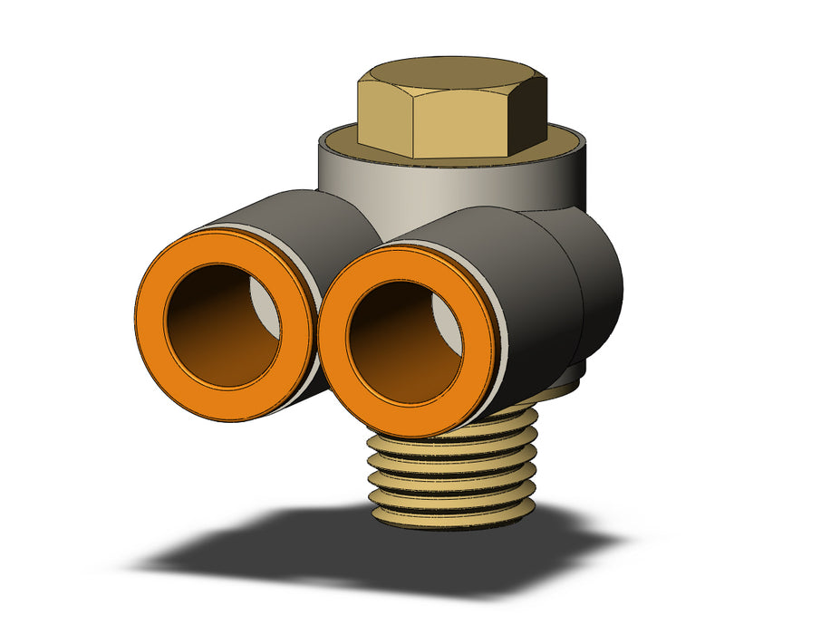 KQ2Z11-35AS FITTING, BR UNI MALE ELBOW