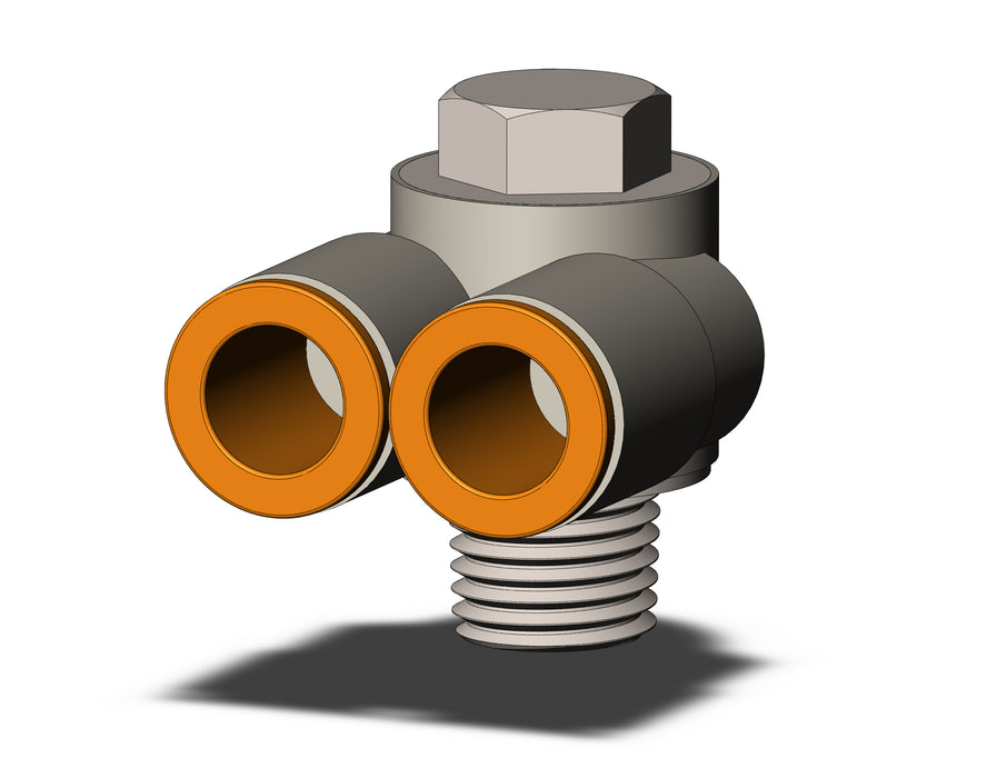 KQ2Z11-35NS FITTING, BR UNI MALE ELBOW