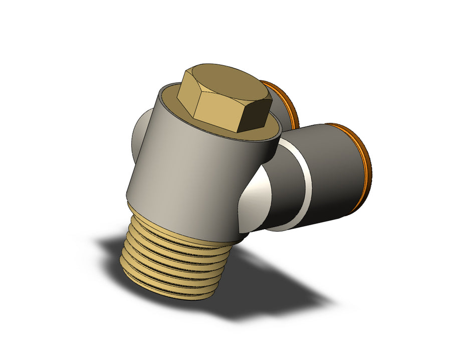 KQ2Z11-36A FITTING, BR UNI MALE ELBOW