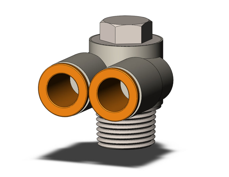 KQ2Z11-36NS FITTING, BR UNI MALE ELBOW