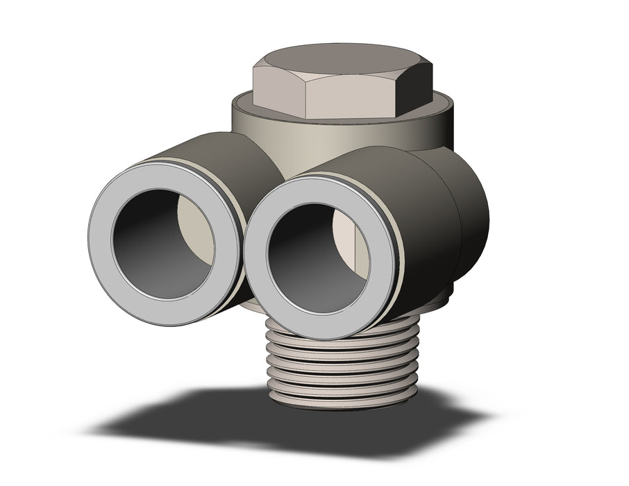 KQ2Z12-03NS FITTING, BR UNI MALE ELBOW