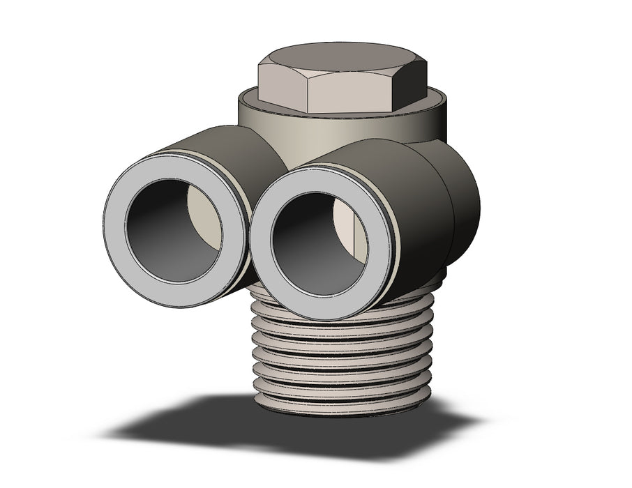 KQ2Z12-04NS FITTING, BR UNI MALE ELBOW