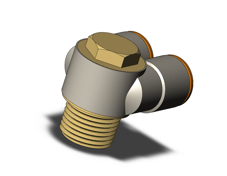 KQ2Z13-37A FITTING, BR UNI MALE ELBOW