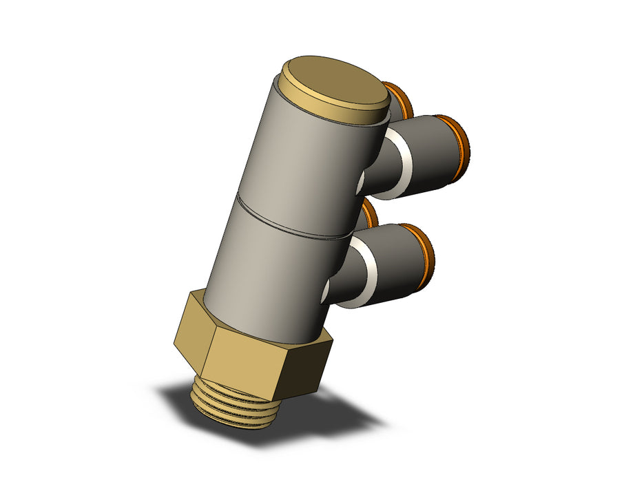 KQ2ZD03-34AP FITTING, DBLE BR UNI MALE ELBOW