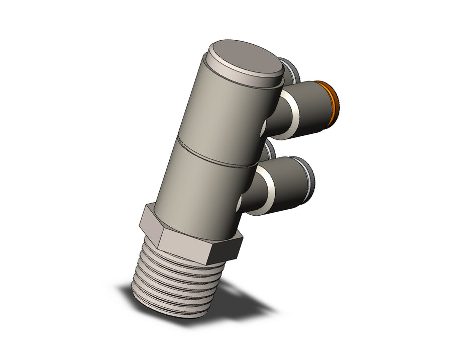 KQ2ZD04-02NS FITTING, DBLE BR UNI MALE ELBOW