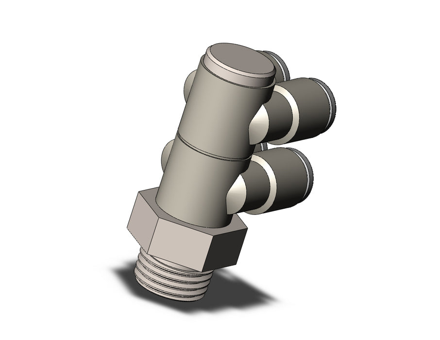 KQ2ZD06-02NP FITTING, DBLE BR UNI MALE ELBOW