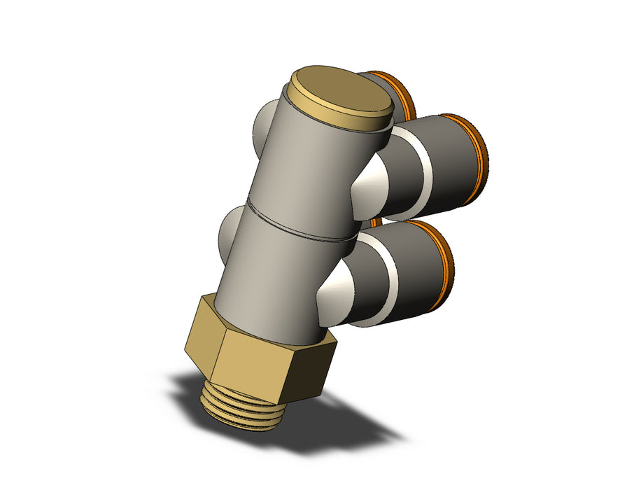 KQ2ZD07-34AP FITTING, DBLE BR UNI MALE ELBOW