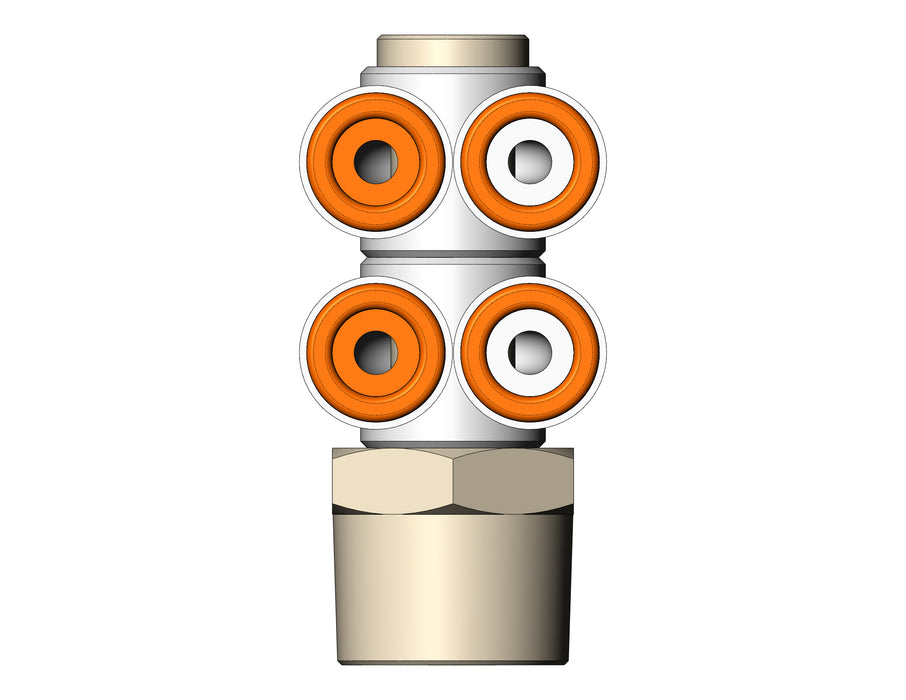 KQ2ZD07-36AS FITTING, DBLE BR UNI MALE ELBOW