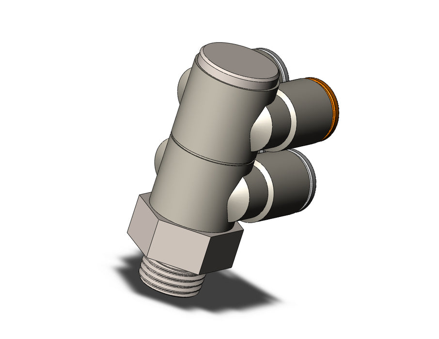 KQ2ZD08-02NP FITTING, DBLE BR UNI MALE ELBOW