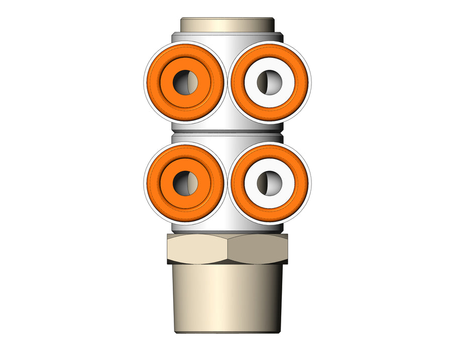 KQ2ZD09-36NS FITTING, DBLE BR UNI MALE ELBOW