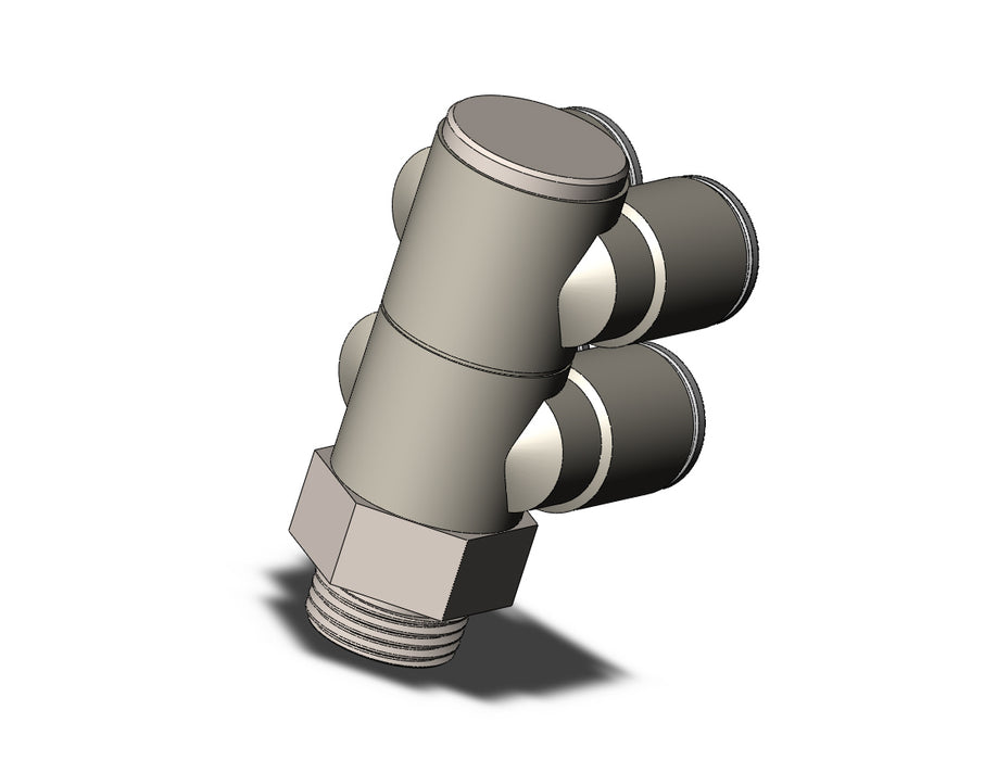 KQ2ZD10-03NP FITTING, DBLE BR UNI MALE ELBOW