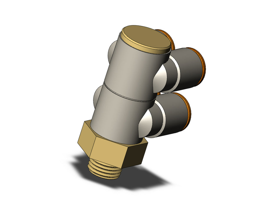 KQ2ZD11-35AP FITTING, DBLE BR UNI MALE ELBOW