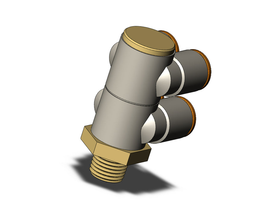 KQ2ZD11-35A FITTING, DBLE BR UNI MALE ELBOW