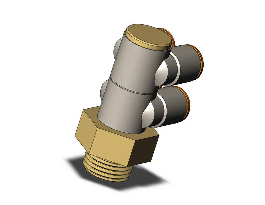 KQ2ZD11-37AP FITTING, DBLE BR UNI MALE ELBOW