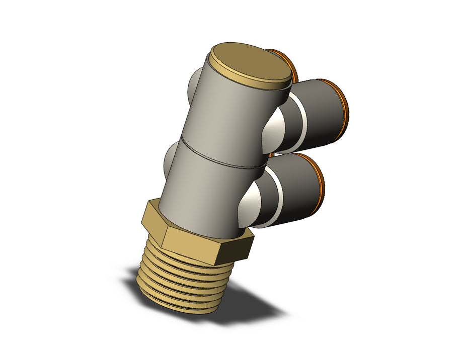 KQ2ZD11-37A FITTING, DBLE BR UNI MALE ELBOW
