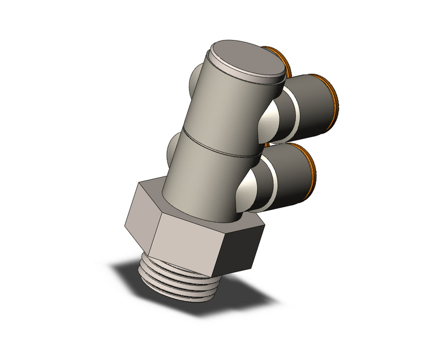 KQ2ZD11-37NP FITTING, DBLE BR UNI MALE ELBOW