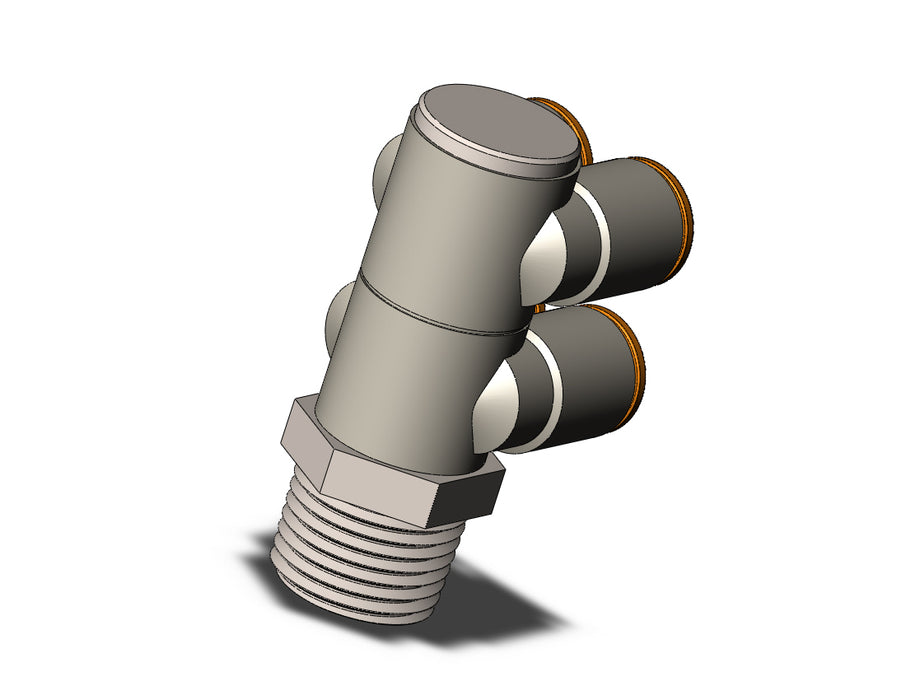 KQ2ZD11-37N FITTING, DBLE BR UNI MALE ELBOW